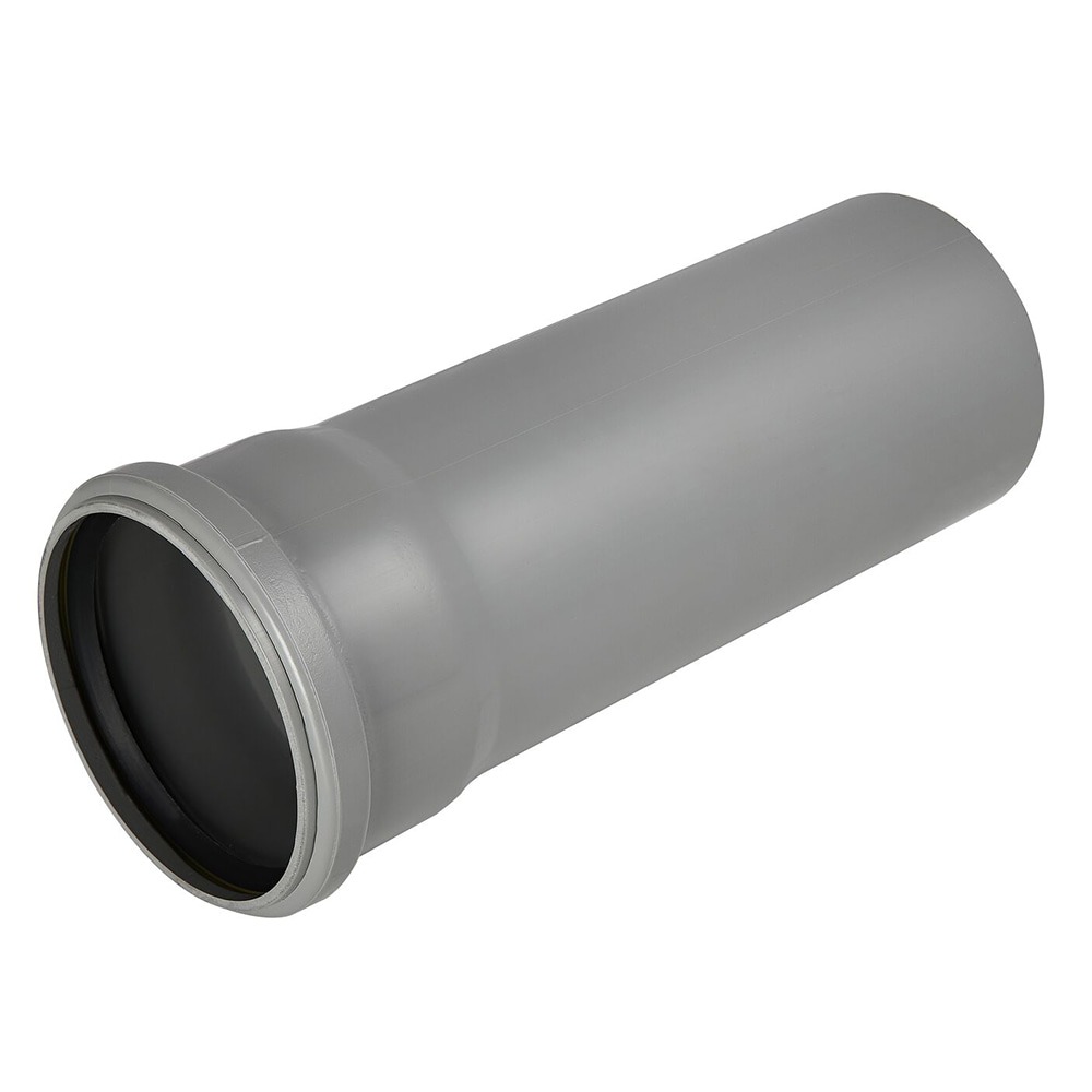 Grey 110mm Single Socket Pipe (3m) Grey 110mm Single Socket Pipe (3m)