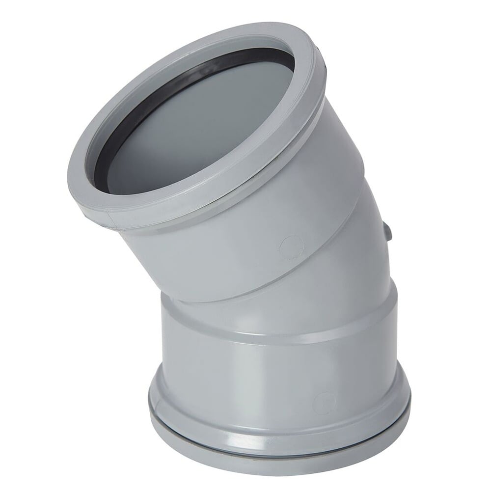 30 Degree Double Socket Soil Bend (Grey) 30 Degree Double Socket Soil Bend (Grey)