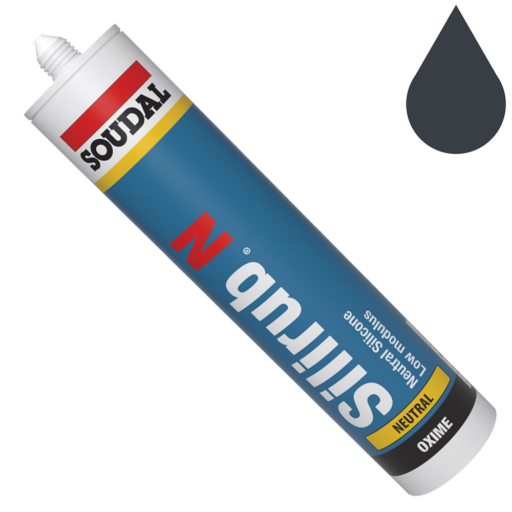 Anthracite Grey Low Modulus Neutral Odourless Silicone (300ml)