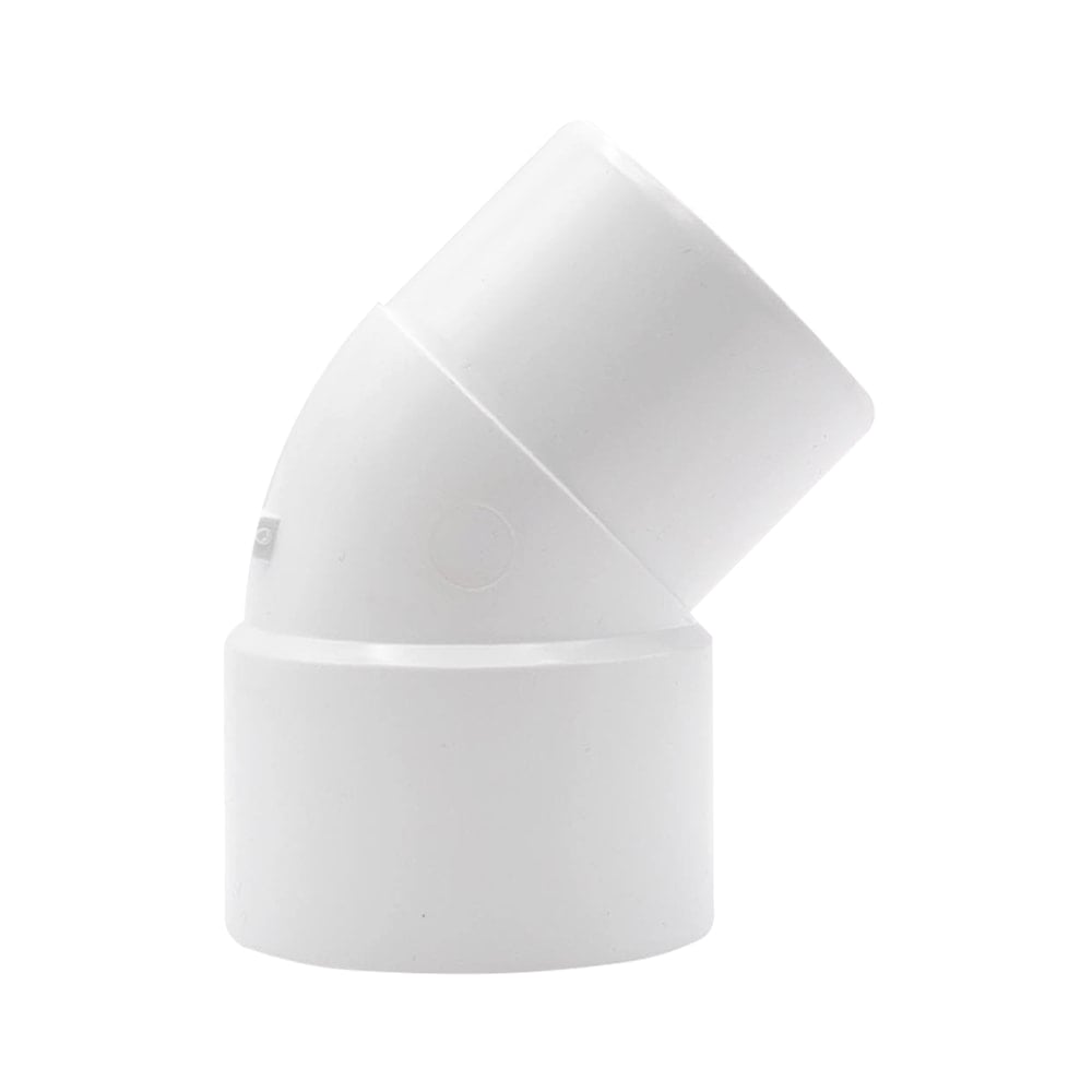 32mm Solvent Weld Single Socket 45 Degree Obtuse Bend (White) 32mm Solvent Weld Single Socket 45 Degree Obtuse Bend (White)