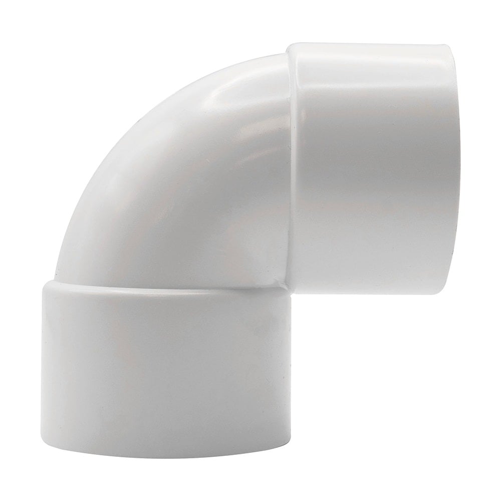 White 32mm Solvent Weld Double Socket 90 Degree Knuckle Bend (Kayflow) White 32mm Solvent Weld Double Socket 90 Degree Knuckle Bend (Kayflow)