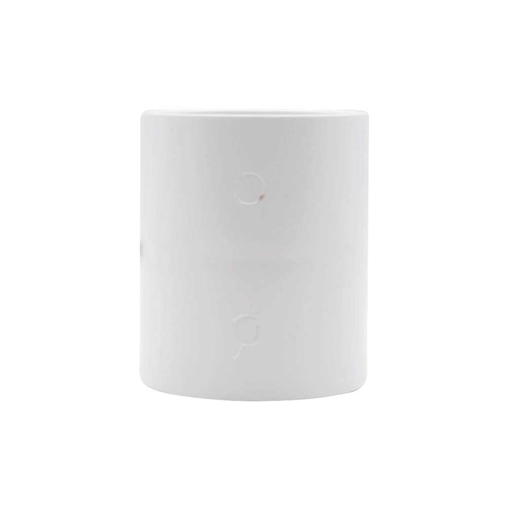 White 40mm Solvent Weld Double Socket Coupler (Kayflow)