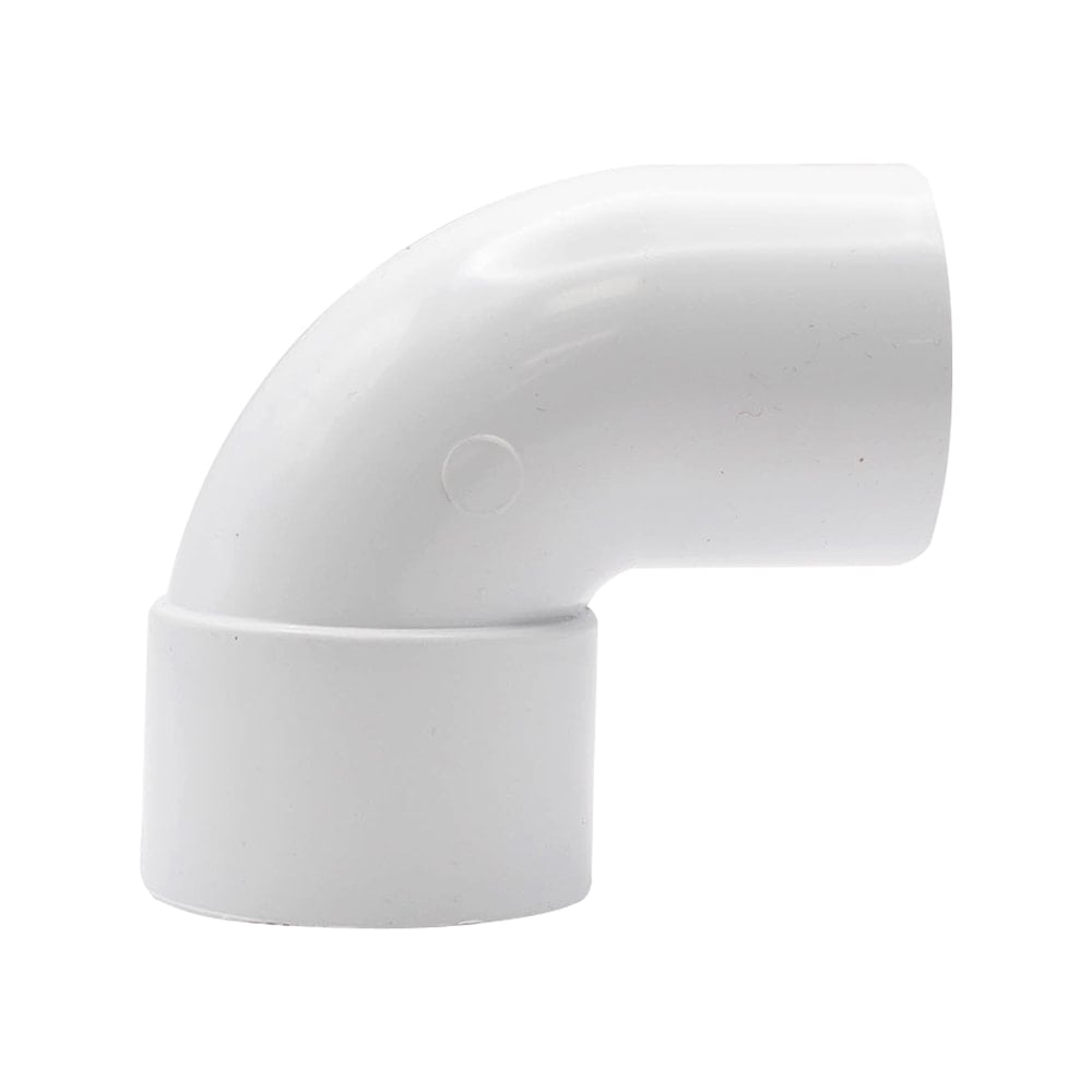 40mm Solvent Weld Single Socket 88 Degree Swept Bend (White) 40mm Solvent Weld Single Socket 88 Degree Swept Bend (White)