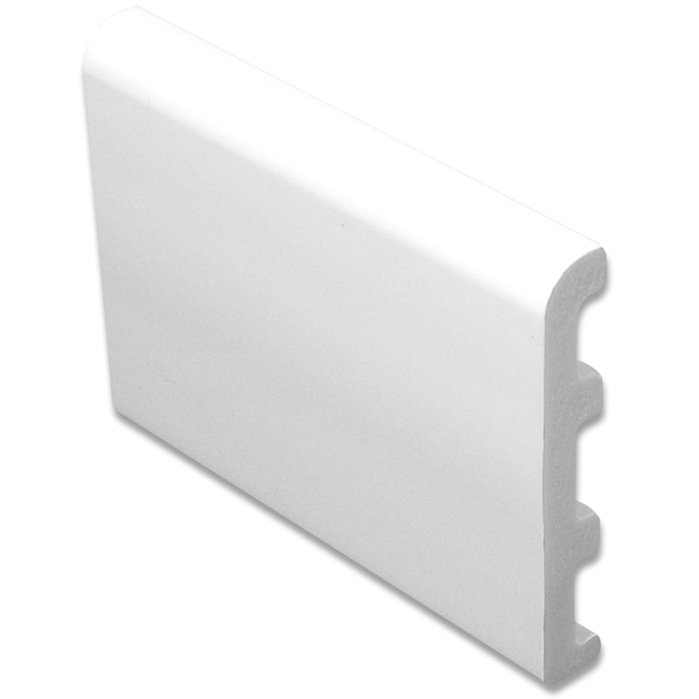 Pvc Skirting Board White 70mm Roundnose Skirting Board National