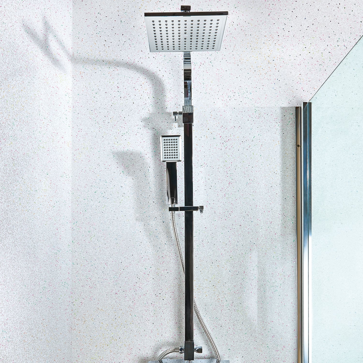 White Diamond 10mm Shower Panels 1m (W) x 2.4m (H) White Diamond 10mm Shower Panels 1m (W) x 2.4m (H)