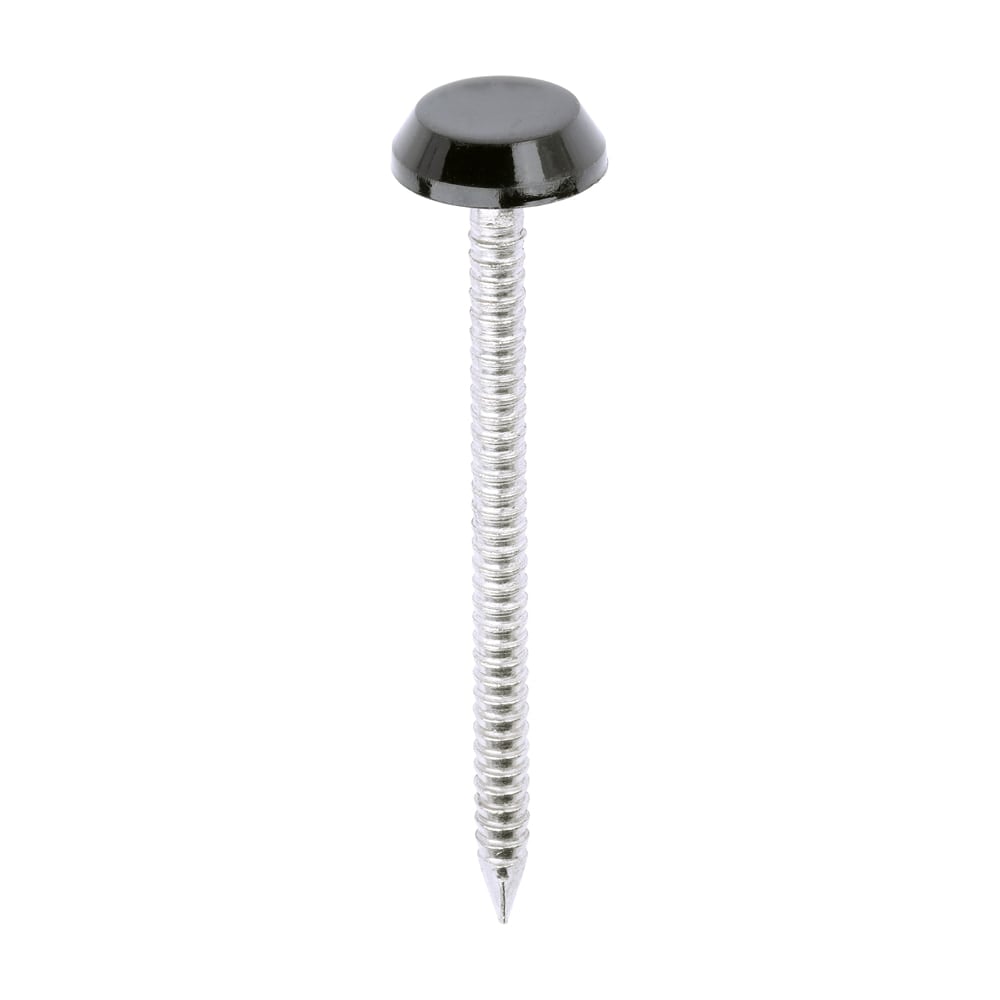 Black 50mm Polymer Headed Nails (100 | TIMCO) Black 50mm Polymer Headed Nails (100 | TIMCO)