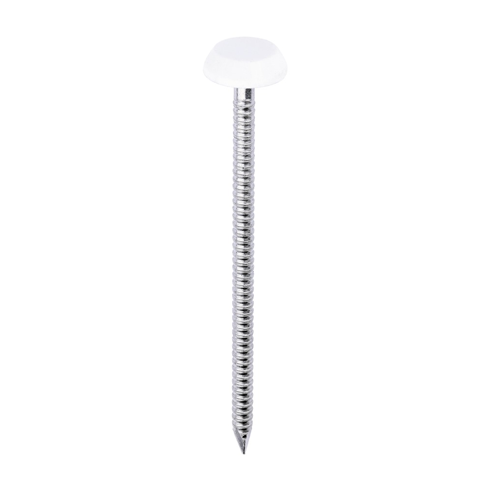 White 65mm Polymer Headed Nails (100 | TIMCO)