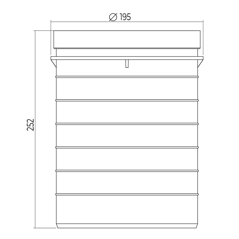 【R20862】PLACE Terracotta 110mm Underground Gully Riser (200mm | Kayflow