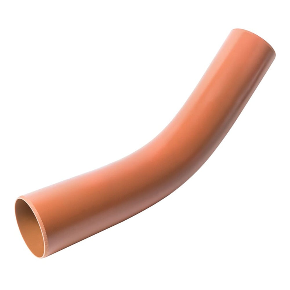 Terracotta 110mm Underground 45 Degree Plain End Long Radius Bend Terracotta 110mm Underground 45 Degree Plain End Long Radius Bend
