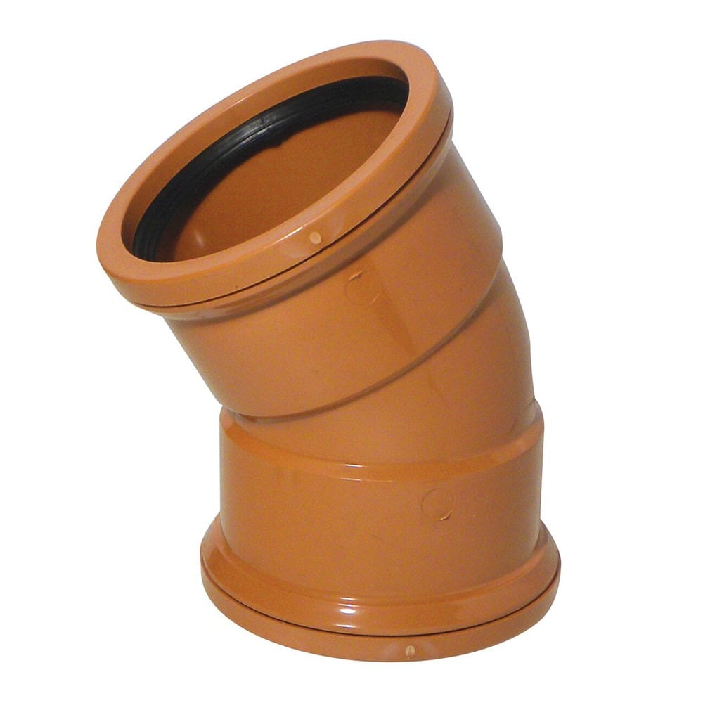 Terracotta 110mm Underground 30 Degree Double Socket Bend Terracotta 110mm Underground 30 Degree Double Socket Bend