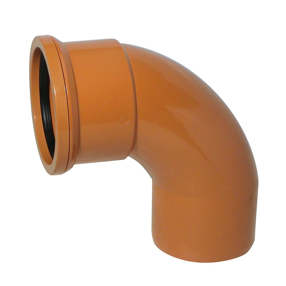 Terracotta 110mm Underground 90 Degree Single Socket Bend Terracotta 110mm Underground 90 Degree Single Socket Bend