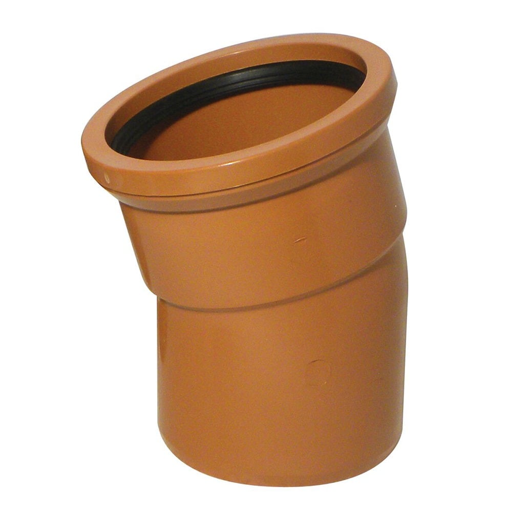 Terracotta 110mm Underground 15 Degree Single Socket Bend Terracotta 110mm Underground 15 Degree Single Socket Bend