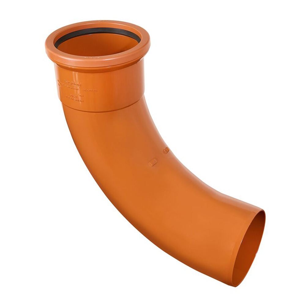 Terracotta 110mm Underground 90 Degree Single Socket Swept Bend