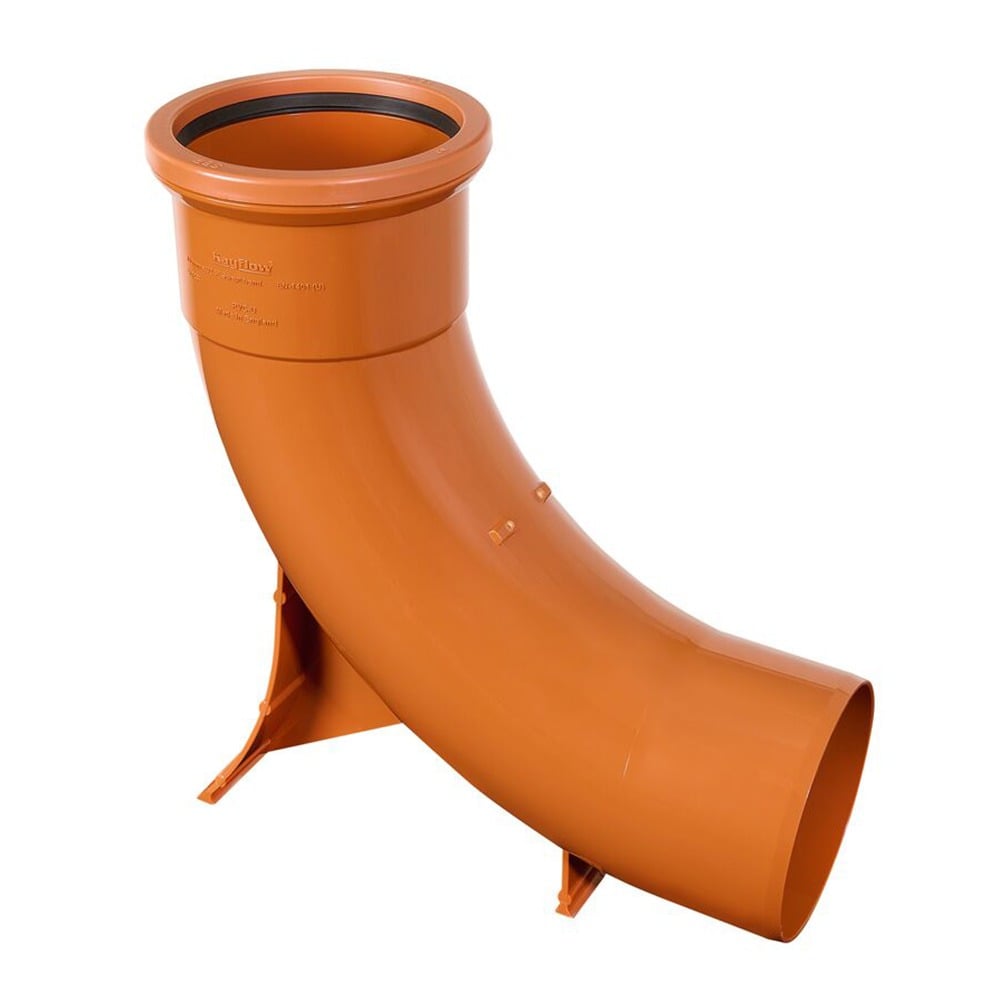Terracotta 110mm Underground 87.5 Degree Single Socket Rest Bend Terracotta 110mm Underground 87.5 Degree Single Socket Rest Bend