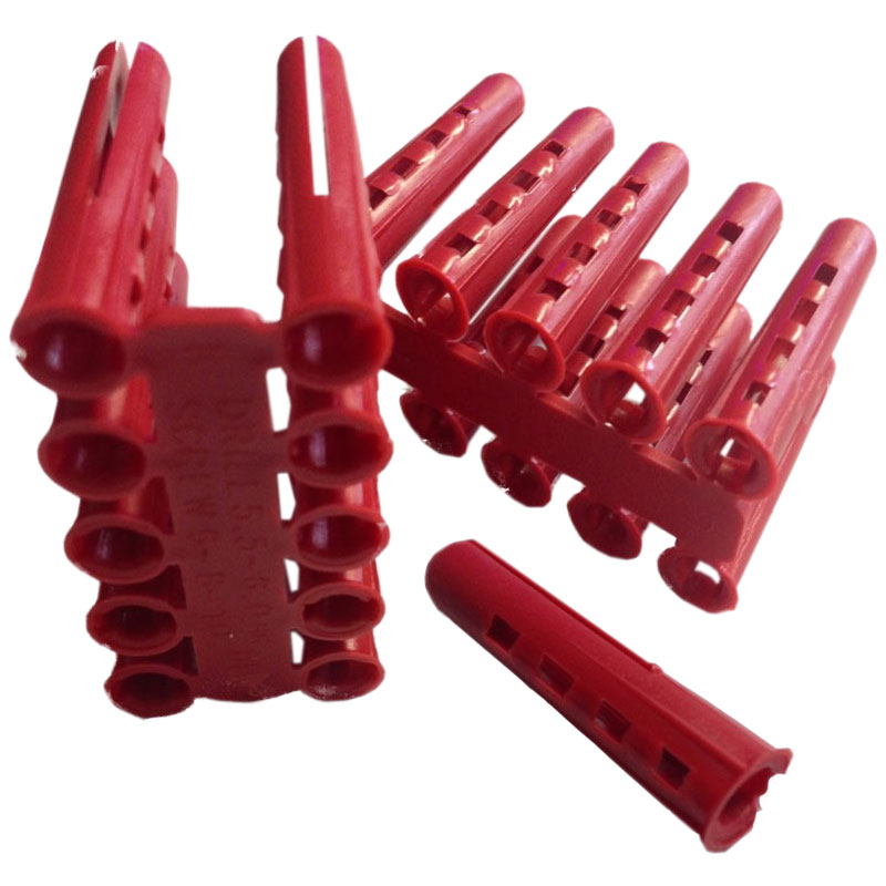 Red 6mm Rawlplugs (6mm | 100 per box)