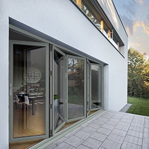 Grey Bi-Fold Door