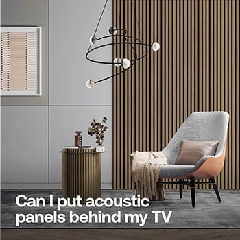 Can I Put Acoustic Panels Behind My TV