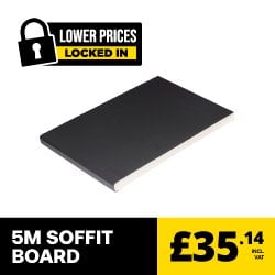 Anthracite Grey 9mm x 200mm Soffit/General Purpose Board (5m)