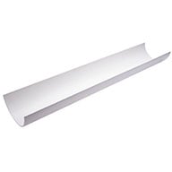 White 112mm Half Round Guttering