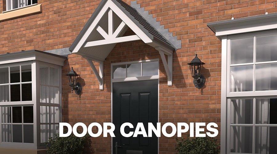 Front Door with a Canopy Front Door with a Canopy