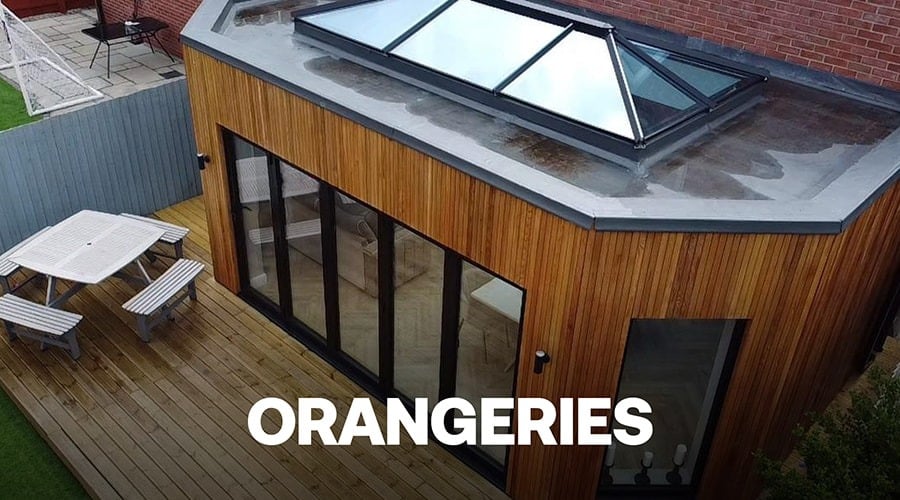 Orangery attached to house Orangery attached to house