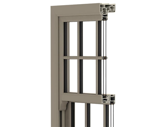 Side Profile of a Sliding Sash Window Side Profile of a Sliding Sash Window