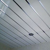 Chrome Strip Ceiling Panels